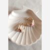 گوشواره استیل میناکاری طرح گل زیبا - شیک و زیبا