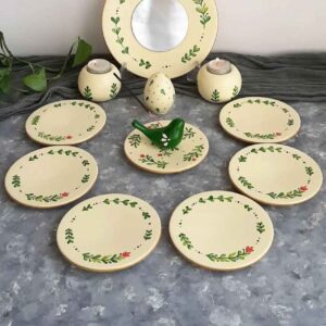 هفت سین زیبا با طرح گلبرگ و طرح پرنده، مجموعه ۱۲ عددی