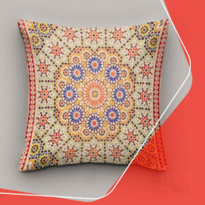 روکش کوسن طرح هندسی مخمل – یک حس فرهنگی (2 عدد)