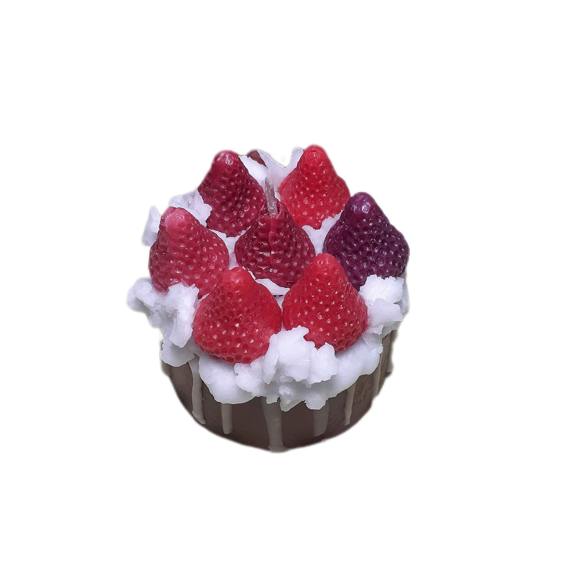 شمعهای طبیعی دستساز به شکل خوراکی با طرح کیک