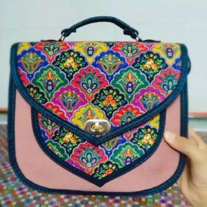 کیف دوشی ترمه دستباف با طرح ایرانی