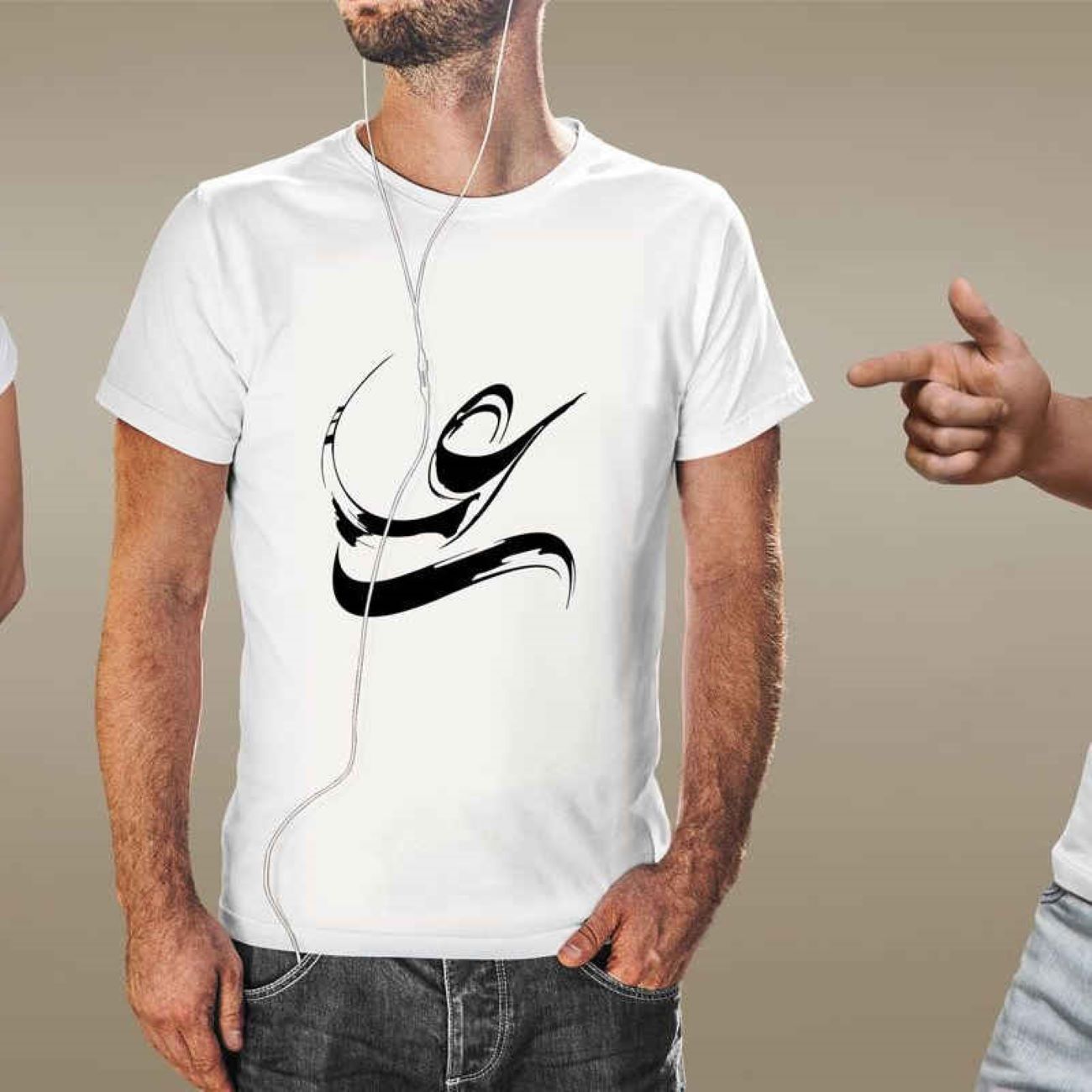 تی شرت اسلامی برای طرح خوشنویسی فارسی حضرت علی (ع)