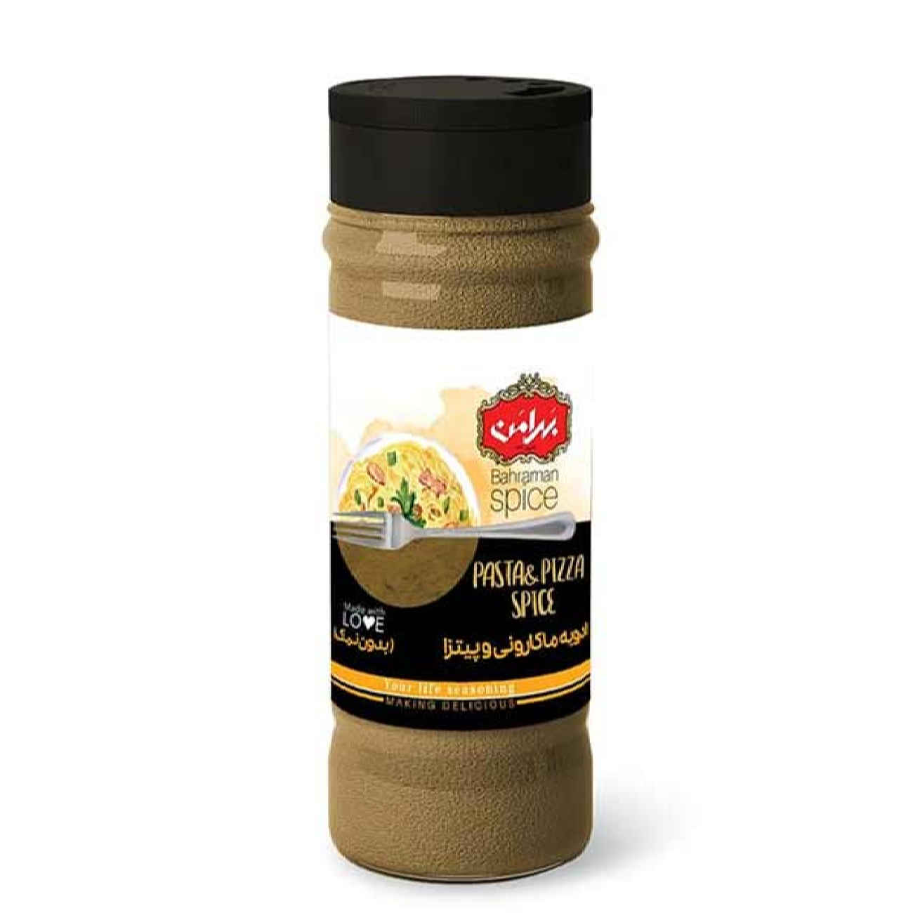 ادویه ماکارونی و پیتزای ایرانی بهرامن – ۴۵ گرم (بسته ۵ عددی)