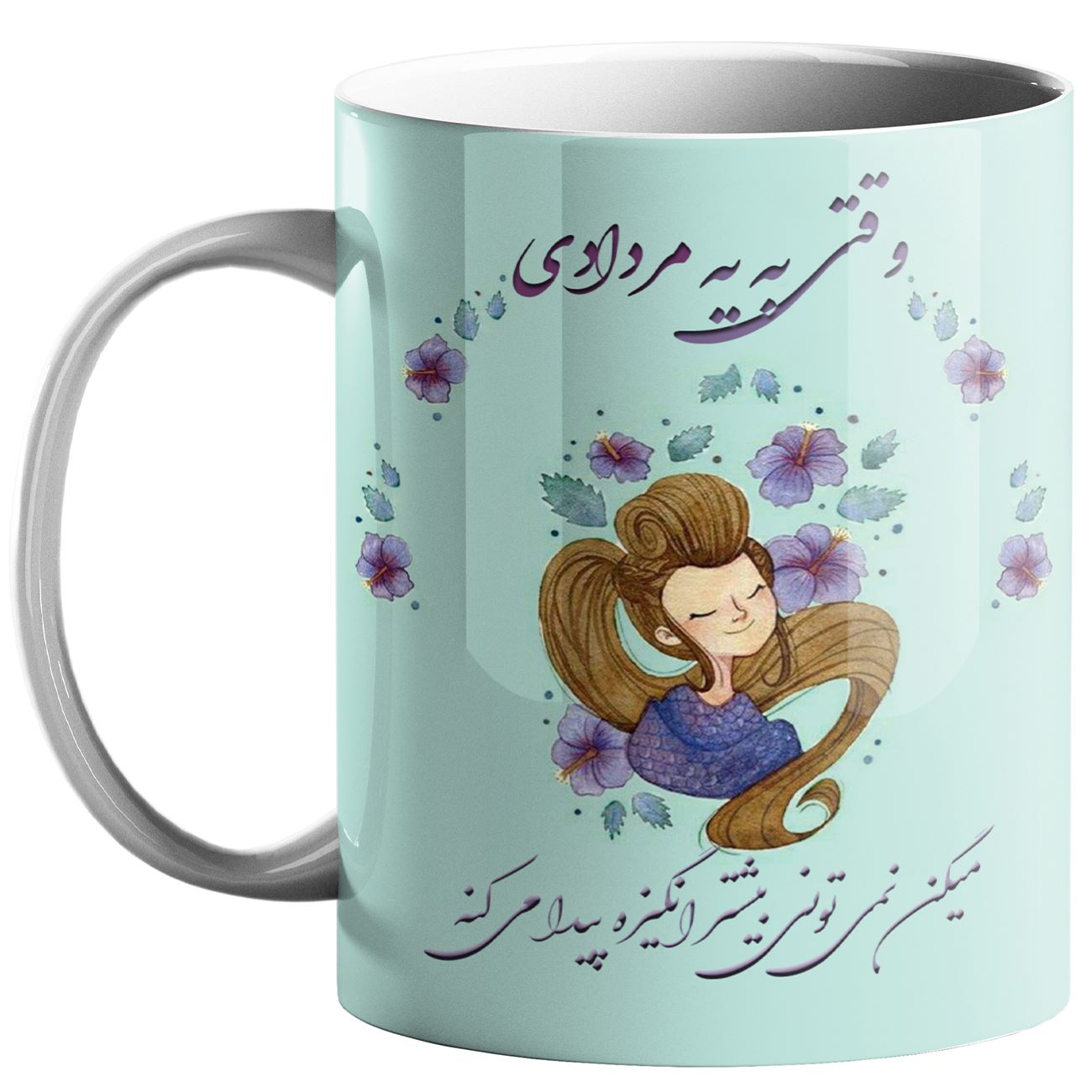 ماگ سرامیکی ایرانی – مرداد (شیر) خوشنویسی فارسی