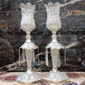 مجموعه شمعدان ملیله کاری دست ساز – خیره کننده و با کیفیت بالا