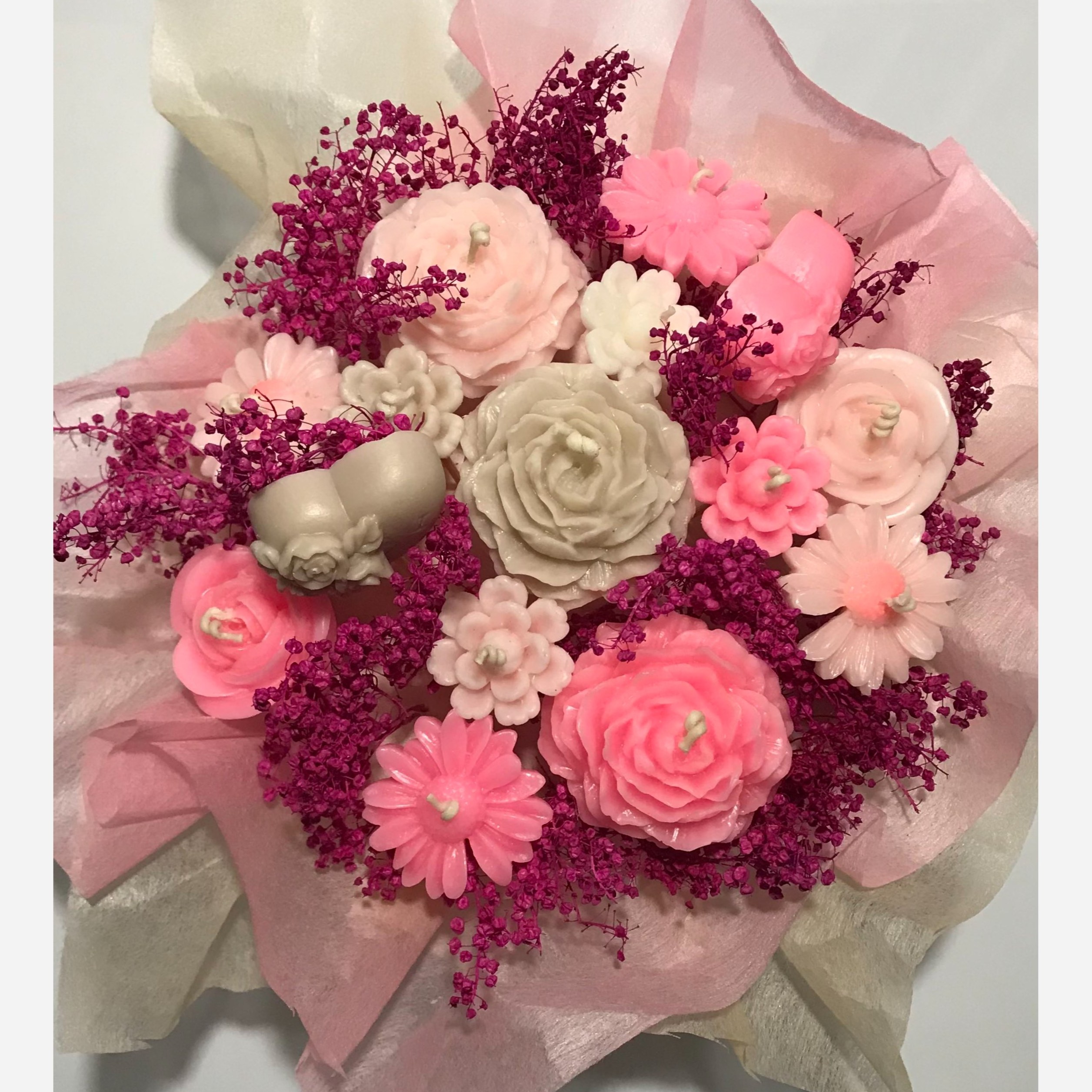 مجموعه شمعهای تزئینی Soy Candles Flower Blooming Beauty