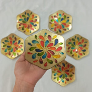 ظروف هفت سین ویترای طرح اشک مناسب برای عید نوروز، بسته 6 عددی