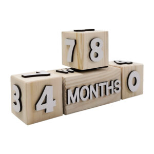 تقویم رومیزی مکعبی چوبی +MKids35H