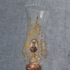چراغ نفتی مسی، به سبک قدیمی ایرانی با فیروزه کوبی دست ساز زیبا