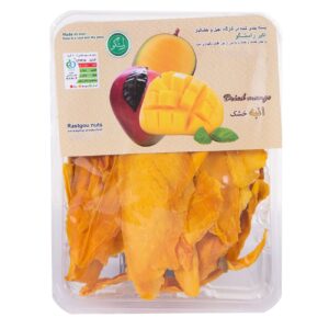 انبه خشک ورقه شده – برند اکبر راستگو، ۱۸۰ گرم (بسته ۲ عددی)