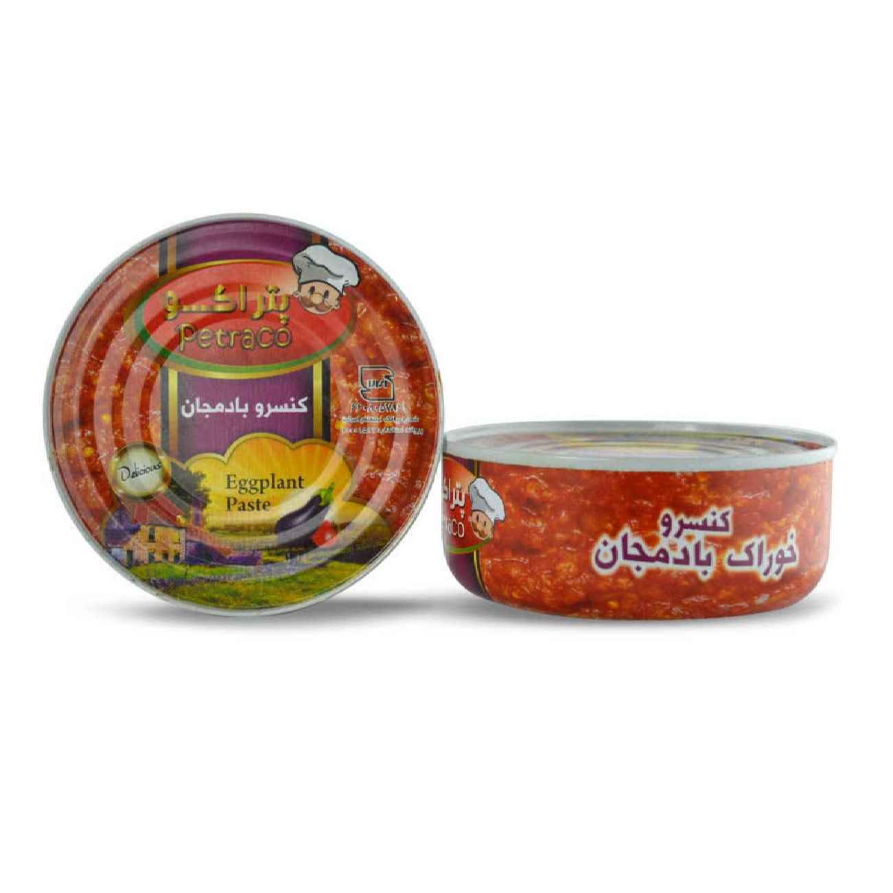 قیمه بادمجان – خورش بادمجان و لپه، کنسرو ۲۳۰ گرمی (بسته ۸ عددی)