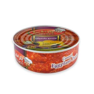 قیمه بادمجان – خورش بادمجان و لپه، کنسرو ۲۳۰ گرمی (بسته ۸ عددی)