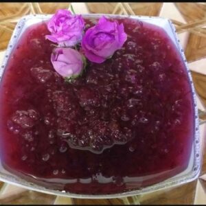 مربای ایرانی – گل محمدی ۱۰۰۰ گرمی – دست ساز با طعم زعفران و آرد برنج