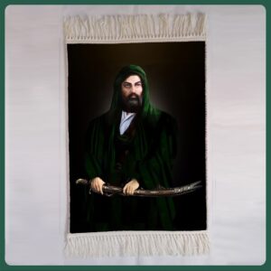 فرش دیواری اسلامی – طرح تصویری علی بن ابی طالب