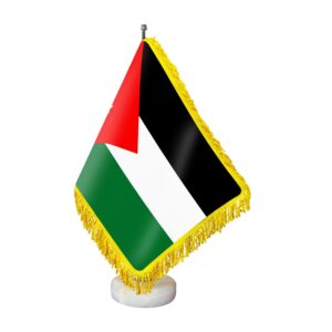 پرچم رومیزی و رومیزی جردن با پایه سنگی