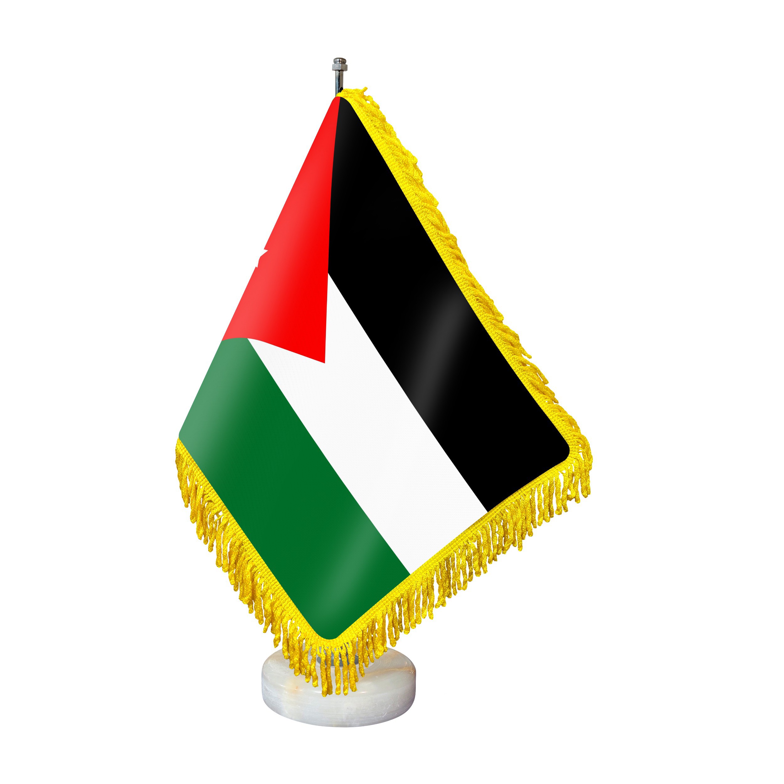 پرچم رومیزی و رومیزی جردن با پایه سنگی