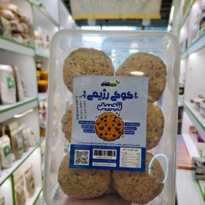 کوکی زنجبیلی ایرانی با طعم زنجبیل و چیا – میان وعده سالم بدون شکر 250 گرم