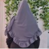 روسری زنانه - طرح جمع شده خاکستری
