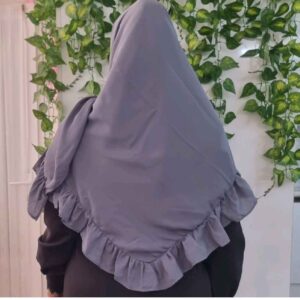 روسری زنانه – طرح جمع شده خاکستری