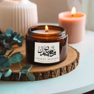 شمع معطر اسلامی – ایده‌آل برای فضای ماه رمضان (۱۰ عدد)