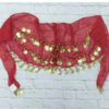 Handmade Belly Dance Hip Scarf with Coins for Women – Sequin & Coin Hip Wrap7