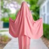 Islamic Namaz Chador with Pink Super-Soft Half Chador and Skirt – 170 cm (2)