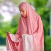 Islamic Namaz Chador with Pink Super-Soft Half Chador and Skirt – 170 cm (3)