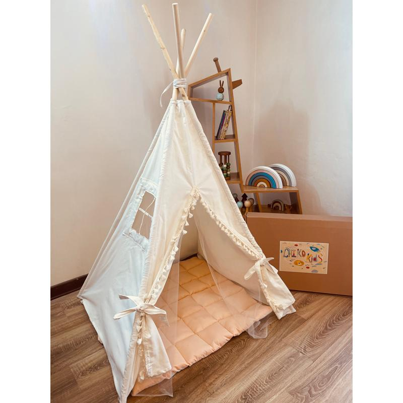 چادر بازی کودکان Teepee – خانه بازی سرپوشیده سبک، قابل شستشو و قابل حمل