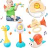5-Piece Baby Rattle and Teether Toy Set – Colorful and Safe Sensory Toys (2)