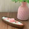 Aromatic Candle in Wood Jar – Perfect for Gifting or Home Decor Flower Design (3)