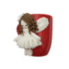 Artisan Ceramic Mug – Handmade Angel Motif Design (1)