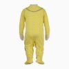 Baby Jumpsuit with Attached Socks & Hat Set, Lemon Yellow Color (1)