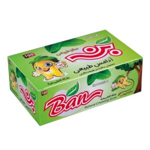 آدامس طبیعی بن – طعم نعناع (بسته ۱۰۰ عددی)