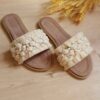 Boho Indoor Macrame Sandal – Pearl Embellished, Comfortable for Long Wear (2)