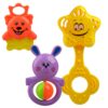 Colorful Baby Rattle Animal Design – Fun Sounds for Tiny Hands 6 Pcs (3)
