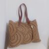 Elegant Handwoven Raffia Handbag – Crafted with Soft Paper Yarn (5)