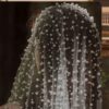 Extra Long Wedding 2-Meter Bridal Veil Fully Embellished with Pearls (2)