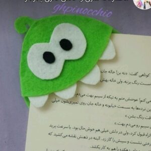 گوشه صفحه نمدی قورباغه – مناسب برای مدرسه، خانه و هدیه (10 عدد)