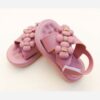 Girls' Casual Sport Sandals – Dusty Pink with Flower Motif (5)