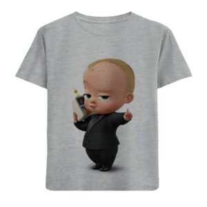 تی‌شرت بچه‌گانه Boss Baby – تی‌شرت آستین کوتاه ۱۰۰٪ پنبه‌ای برای بچه‌ها