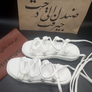 صندل زنانه گلادیاتور تا زانو – مناسب برای ست کردن با پیراهن، دامن و شلوارک