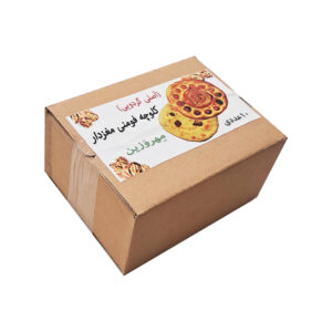 کلوچه ایرانی مهروزین فومن با طرح مهردار – بسته 10 عددی (2 عددی) – 400 گرم