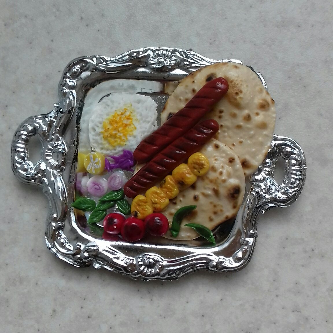 مگنت یخچالی ظرف کباب مینیاتوری – مناسب برای دوستداران دکوراسیون فرهنگی (4 عدد)