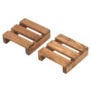 Minimalist Pallet Coaster Made of Wood – Suitable for Kitchens, Bars & Offices (Pack of 6)3