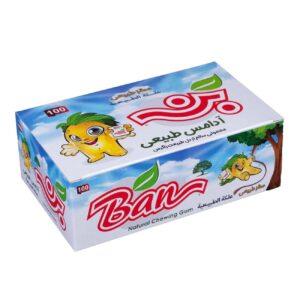 آدامس طعم‌دار نچرال بان سقز – (بسته ۱۰۰ عددی)