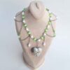 Silver Stainless Steel Choker Necklace with Pearls & Crystals – Non-Tarnish & Hypoallergenic (4)