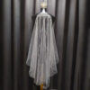 Vintage-Inspired Lace Wedding Veil with Intricate Patterns and a Soft, Dreamy Finish