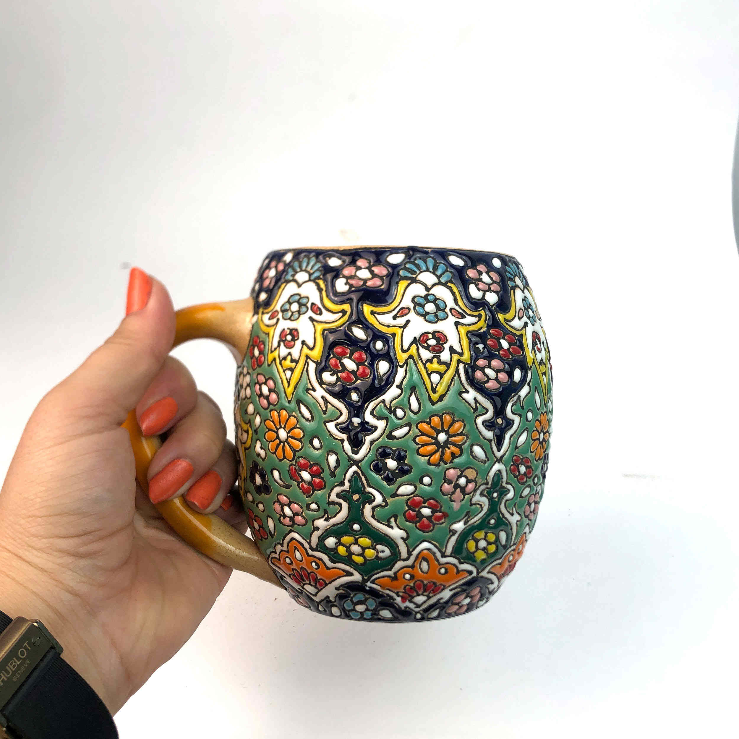 ماگ هنری – سفال لعابکاری شده، هدیه دستساز برای عاشقان چای و قهوه