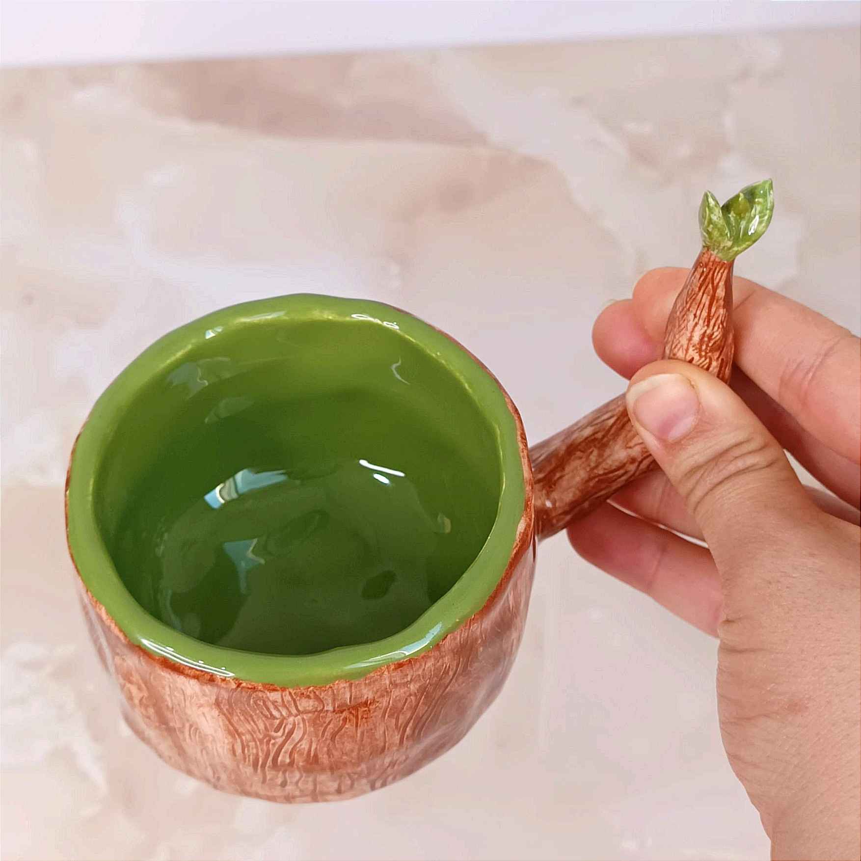ماگ سرامیکی – فنجان فانتزی مناسب برای معجون، قهوه یا چای با طرح درخت