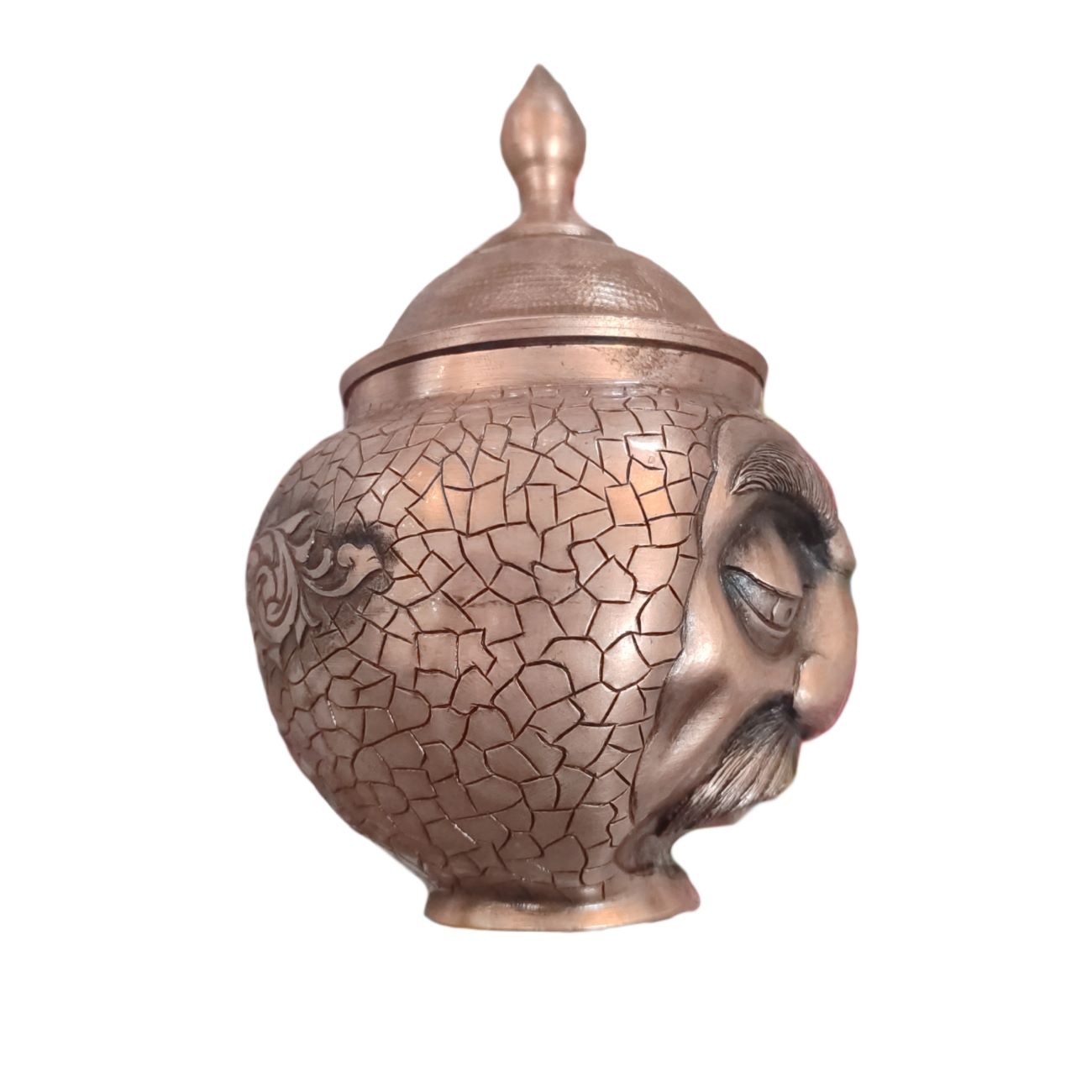 قندان مسی – طرح منحصر به فرد چهره انسان